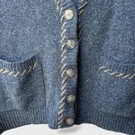 Liz Sport Vintage 90s Cottage-Academic Two-Tone Cardigan Size M Photo 2