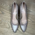 Stuart Weitzman  Silver Woven Pumps Pointed Toe Low Heels Women’s Size 7.5 Photo 5