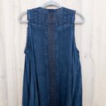 Knox Rose Womens Duster Vest Size S Blue Lace Boho Draped Festival Y2K Layering Photo 6