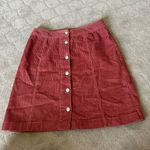 Cloud Chaser Maroon Corduroy Skirt Photo 0
