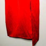 Elliatt Women's Red Satin V-Neckline Sleeveless Satin Midi Dress Size XS Photo 15