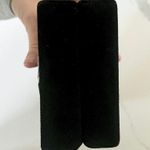 EDIE PARKER Nailed Acrylic Black Suede Clutch Bag Photo 3