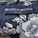 Brandy Melville  Jada Dress One Size Black Floral Mini Sundress Spaghetti Strap‎ Photo 3