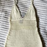 Hemline White Crochet Mini Dress  Photo 1