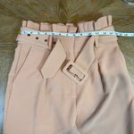 Lovers + Friends Lovers‎ + Friends Rafaella Paperbag Ruffle Waist Trousers Pants Tan Size Small Photo 10