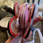 Kate Spade Authentic Leather/Straw butterfly zip coin/cards on chain crossbody Photo 4