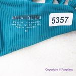 Aila Blue NEW Free People Cuba bikini Top - Teal Rib, size M Photo 13