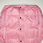 Old Navy  Sz Small Pink Quilted Puffer Vest Womens Fleece Lined Zip Pockets Photo 2