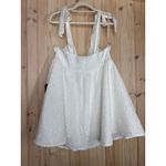 Lulus NWT  Darling Composure White Jacquard Floral Tie-Strap Mini Dress Size XL Photo 5