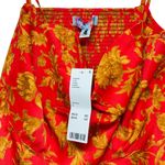 Urban Outfitters Orion Bustier Mini Dress Red Gold Floral Women's size Large NWT Photo 5