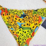 NEW It’s Now Cool square top string bottom bikini in bananas, M‎ Green Size M Photo 3