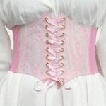 Fairy Fairycore Floral Pastel Pink Lolita Harajuku Corset Belt Photo 0
