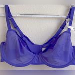 Aerie SMOOTHEZ by Arie Mesh Unlined Bra | Size 34D | Blue - NWT | Perfect Royal Blue Photo 9