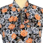 Bar III XX-Small Top Floral Sleeveless Keyhole Neck Lightweight Semi-Sheer New Photo 1