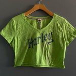 Harley Davidson Chartreuse Crop Top Green Size M Photo 0