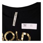 Color Thread #810  Women's Small Black T-Shirt Bold, Brilliant Beautiful Photo 3