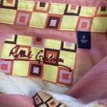 Robert Graham  Colorful Retro Geometric Sunrise Cuff Buttondown Shirt Size 8 Photo 5