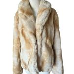 Relativity Relatively faux fur coat tan beige jacket Size Large Photo 0