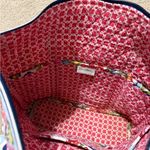 Vera Bradley  Villager Tote in Hope Garden blue and pink floral Photo 5