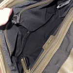 Nine West   Backpack Bag Olive Green w/tan suede accent.‎ Size Medium Photo 5