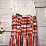 Women’s Striped Bottom Tie Shoulder Dress | 0XL Size 0X Photo 3