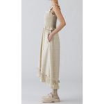 GU (Uniqlo) x Rokh Smocking Camisole Dress in Cream Plaid Tan Size M Photo 2