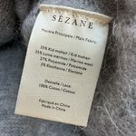 Sézane Sezane Alfred Kid Mohair Merino Knit Jumper Sweater Gray V Neck Size Small Photo 4