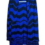 Calessa Cardigan Womens Medium Multicolor Chevron Print Open Sweater Photo 0