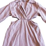 En Saison Purple Cutout Shift Dress Wrap Front Mini Length Size Small Women's Photo 5