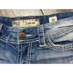 BKE  Sabrina Cutoff Denim Jean Shorts Distressed White Stitching Size 28 3"Inseam Photo 3