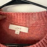 Loft  Argyle‎ Sweater Coral Pink Orange Small Knit Pullover Preppy Gilmore Girls Photo 3