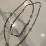 Vintage gold and Pearl necklace, 60” long, can be double or triple wrapped Photo 1