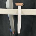 Free People Two Faces Black Floral Print Smocked Long Sleeve Mini Dress Size S Photo 7