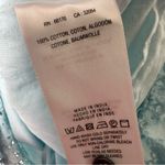 Anthropologie  Light Blue Eyelet Long Sleeve Mini Dress Size 6 Photo 8