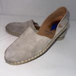 Verbenas Espadrilles Suede Leather Closed Toe Minimalist Luxury Shoes Size 40 Gray Photo 11