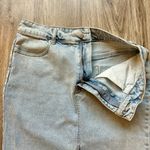 Meshki Light Wash Maxi Denim Skirt Size S Photo 8