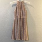 AQUA Bloomingdale’s  Womens Metallic Wrap Party Cocktail Dress Photo 3