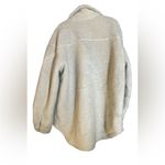 American Eagle |cream teddy bear jacket Sz M Photo 8