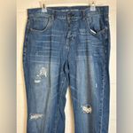 Old Navy  Boyfriend Cut Woman’s Distressed Denim Blue Casual Jeans Sz 12 Regular Photo 1