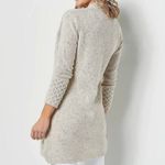 IrelandsEye Wool Cashmere Cream Multi Cardigan Button Sweater sz Large Ireland Photo 1