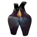 MIA Vicki Laser Cut Leaf Pattern Slip-On Leather Mules Tan Photo 14