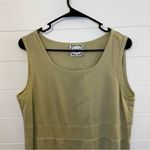 Vintage Clio Sleeveless Maxi Dress in Light Olive Beachy Travel Lightweight Green Size M Photo 1