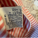 White Stag Vtg Striped Lace Trim Top Pink & White Cotton Babydoll Y2K Size L Photo 7