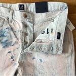 Gap  Jeans Womens 12/31 Pink Blue Tie Dye Denim High Rise Jeans Cheeky Straight Photo 2