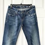 Miss Me Denim Embroidered Back Pocket Wings Skinny Jeans Bradbury Low Rise 28 Photo 2