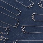 925 Silver Pisces Zodiac Necklace Photo 3