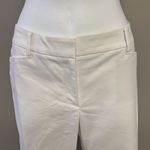White House | Black Market Cream “Perfect Form” Straight Crop Pants- Size 12 Photo 3