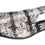 ANINE BING NEW NIB Nina 50mm Slingback Heels With Metal Toe Cap In Apricot Tweed Photo 9