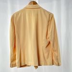 Vintage Oleg Cassini Double‎ Breasted Jacket in Yellow Size 14 Petite Photo 2