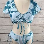 Zaful Crop Top Style Bikini Set Aqua/Teal-XL Photo 0
